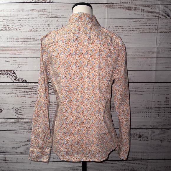 L.L.Bean Floral button down Shirt women’s Size Medium - Picture 3 of 7